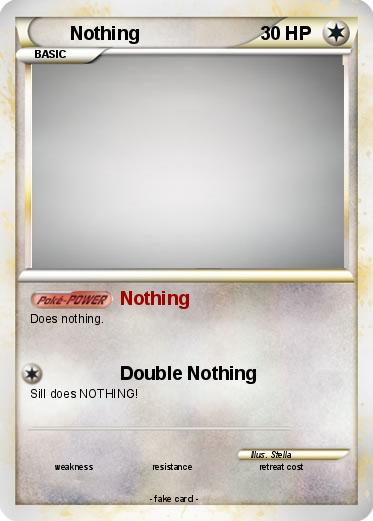 Pokemon Nothing