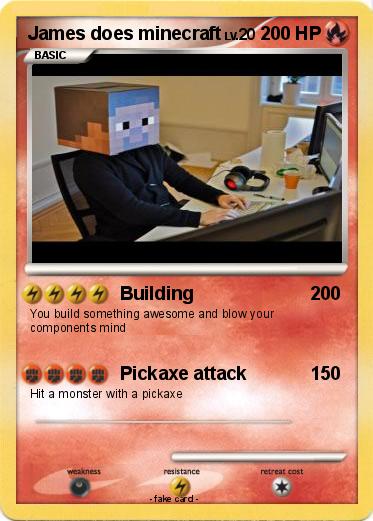Pokemon James does minecraft