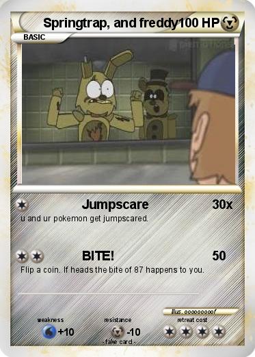 Pokemon Springtrap, and freddy