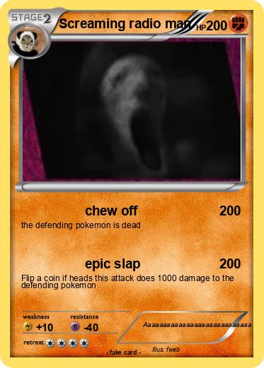 Pokemon Screaming radio man
