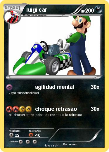 Pokemon luigi car