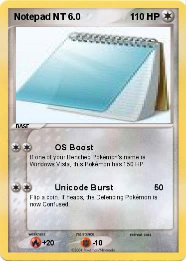 Pokemon Notepad NT 6.0