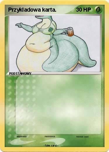 Pokemon Przykładowa karta.