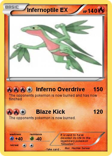 Pokemon Infernoptile EX