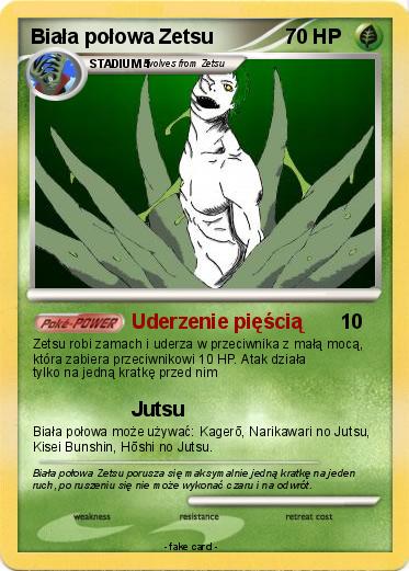 Pokemon Biała połowa Zetsu