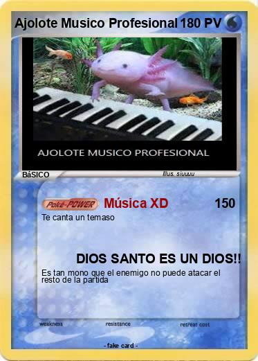 Pokemon Ajolote Musico Profesional