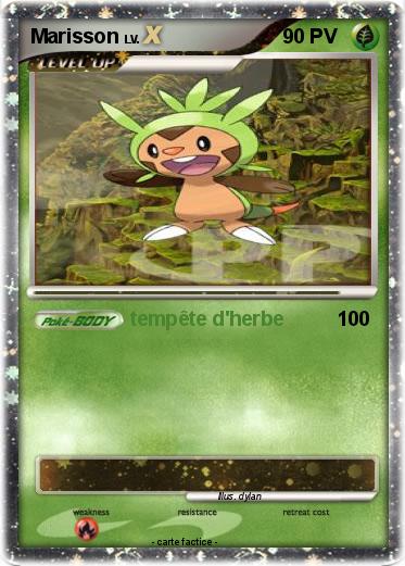 Pok?�mon Marisson 29 29 - temp??te d'herbe - Ma carte Pok?�mon