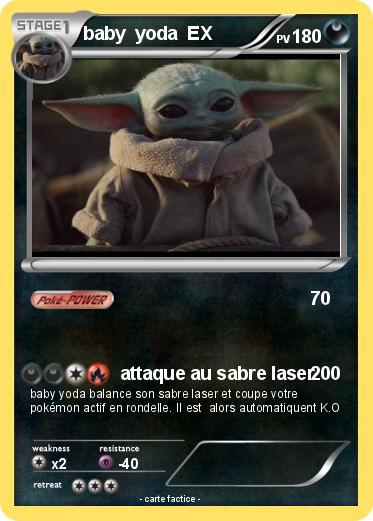 Pokemon baby  yoda  EX