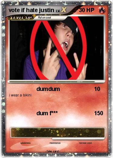 Pokemon vote if hate justin