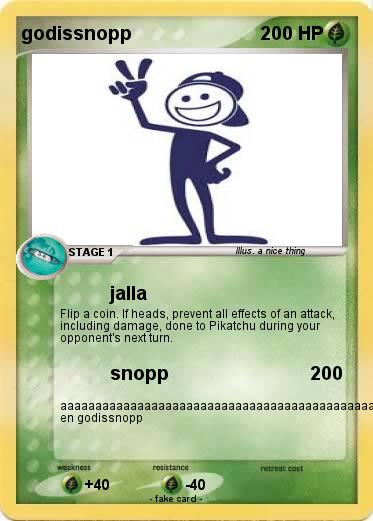 Pokemon godissnopp