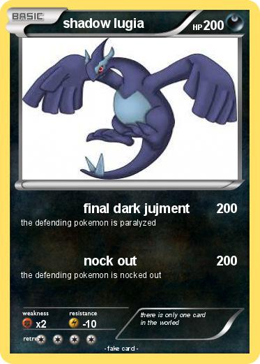 Pokemon shadow lugia