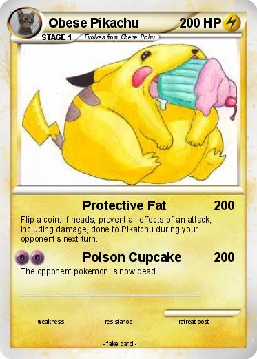Pokemon Obese Pikachu