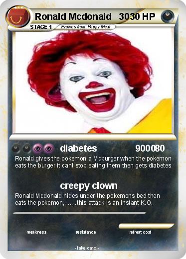 Pokemon Ronald Mcdonald   30