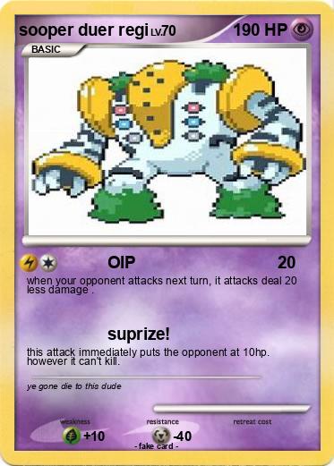Pokemon sooper duer regi