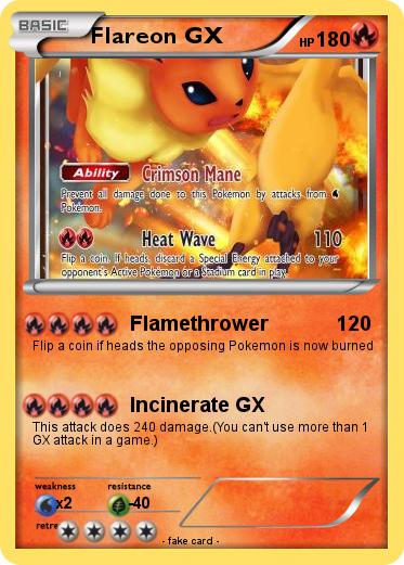 Pokemon Flareon GX