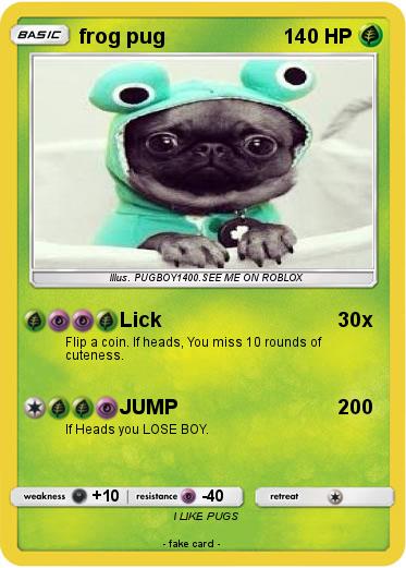 Pokemon frog pug