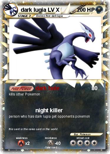 Pokemon dark lugia LV X
