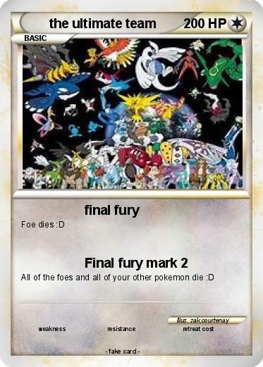 Pokemon the ultimate team