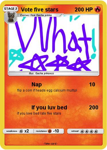 Pokemon Vote five stars