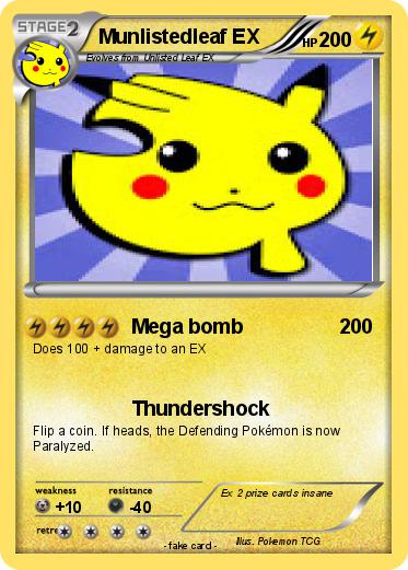 Pokemon Munlistedleaf EX