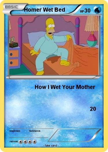 Pokemon Homer Wet Bed