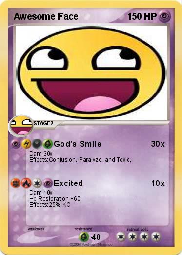 Pokemon Awesome Face