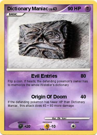 Pokemon Dictionary Maniac