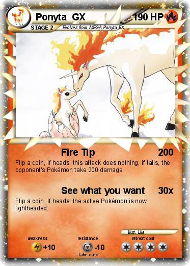 Pokemon Ponyta  GX