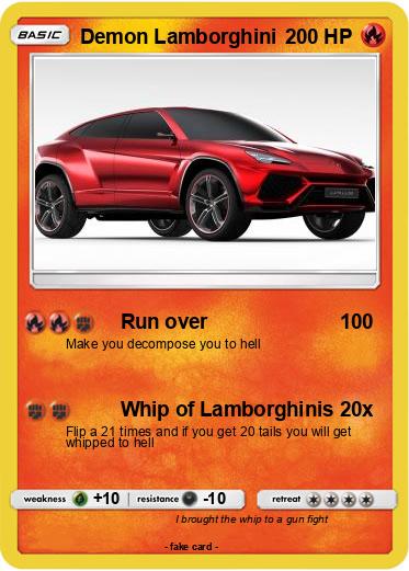 Pokemon Demon Lamborghini