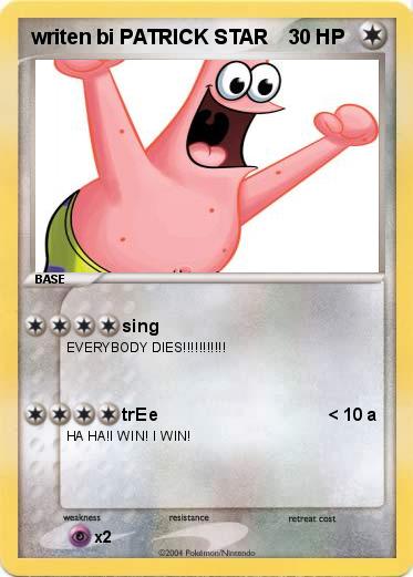 Pokemon writen bi PATRICK STAR