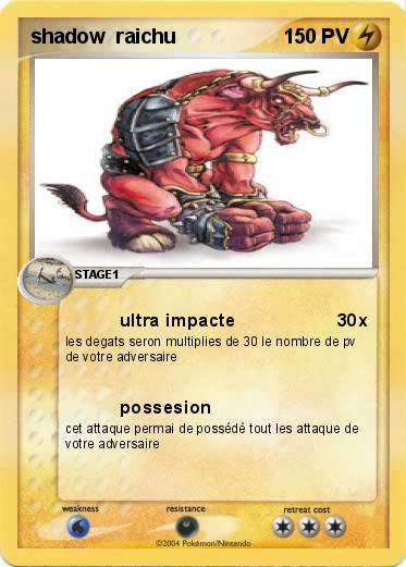 Pokemon shadow  raichu
