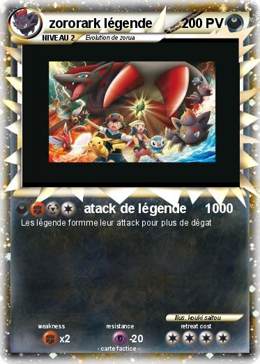 Pokemon zororark légende