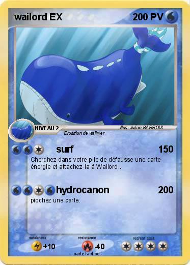 Pokemon wailord EX