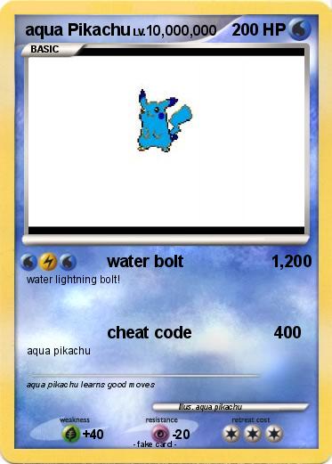 Pokemon aqua Pikachu