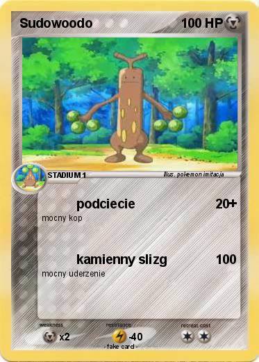 Pokemon Sudowoodo