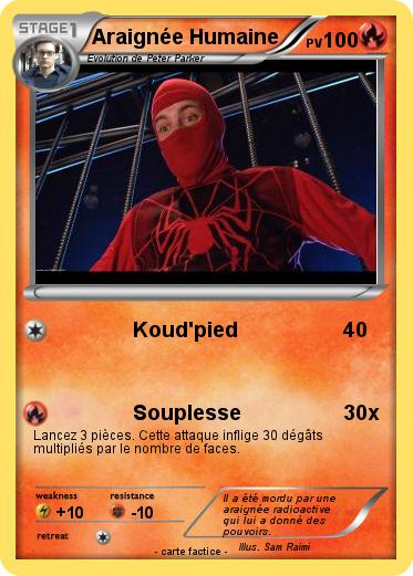 Pokemon Araignée Humaine