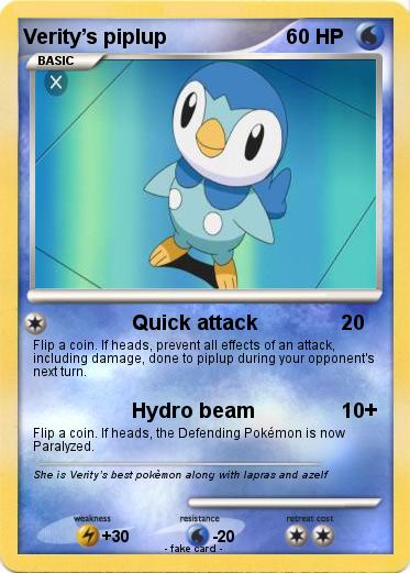 Pokemon Verity’s piplup