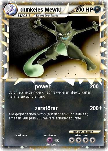 Pokemon dunkeles Mewtu