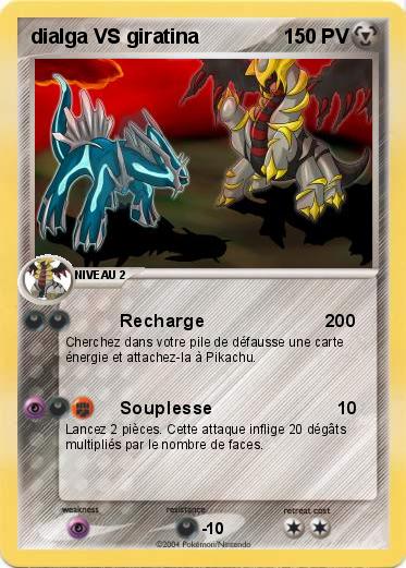 Pokemon dialga VS giratina