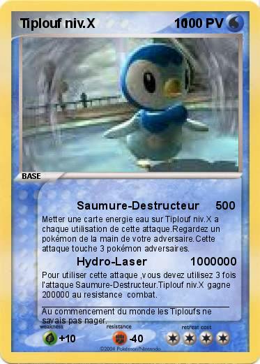 Pokemon Tiplouf niv.X                      10