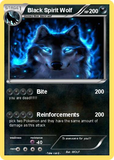 Pokemon Black Spirit Wolf