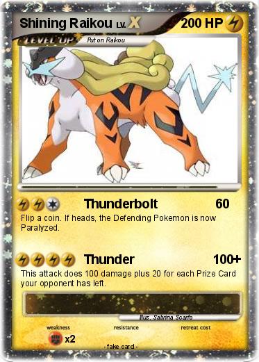 Pokemon Shining Raikou