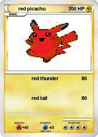 Pokemon red picachu