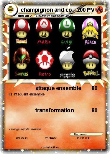 Pokemon champignon and co