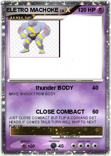 Pokemon ELETRO MACHOKE