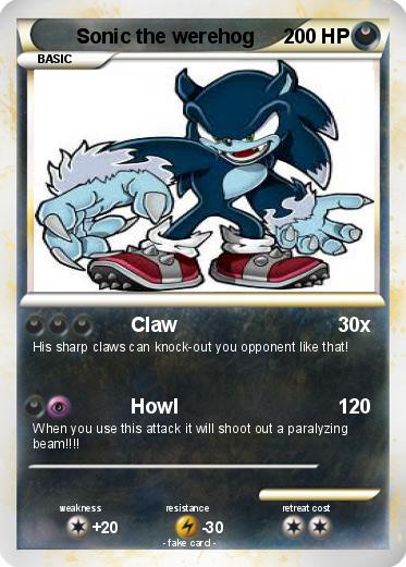 Pokemon Sonic the werehog