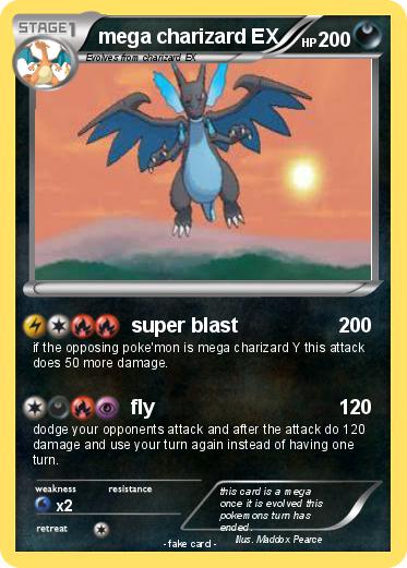 Pokemon mega charizard EX