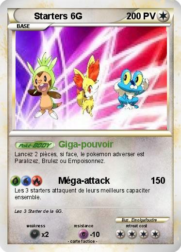 Pokemon Starters 6G