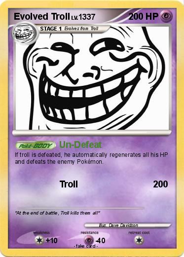 Pokemon Evolved Troll