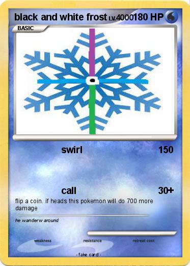Pokemon black and white frost